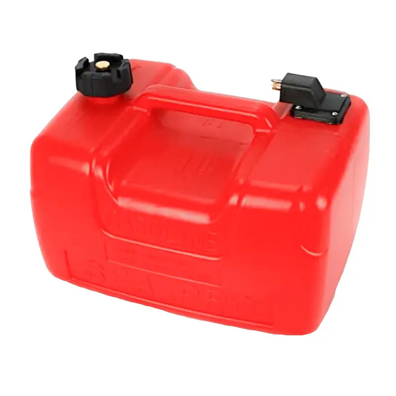 نمای روبرو از باک و گالن قایقی 12 لیتر پمپ دار تلاوی