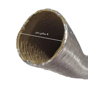 نمای نزدیک از اندازه قطر لوله بخاری