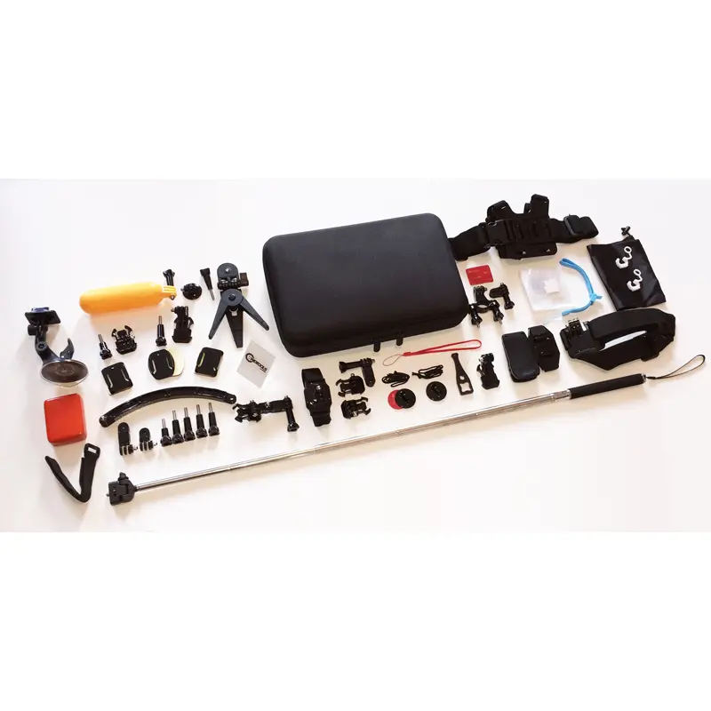 تجهیزات جانبی انواع دوربین های ورزشی از نمای بالا