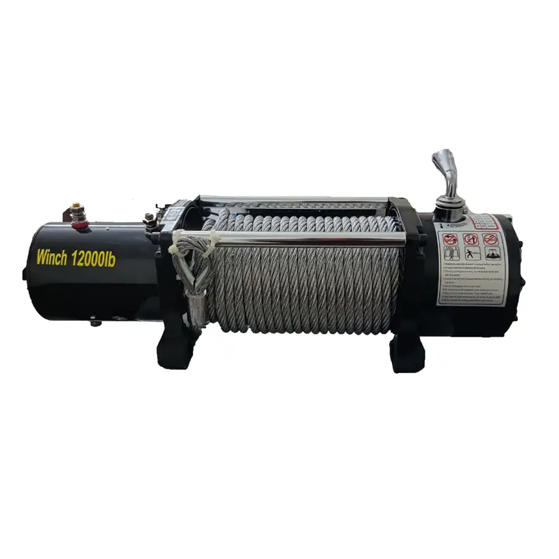 وینچ خودرویی 12000 پوند سیم بکسلی از نمای روبرو