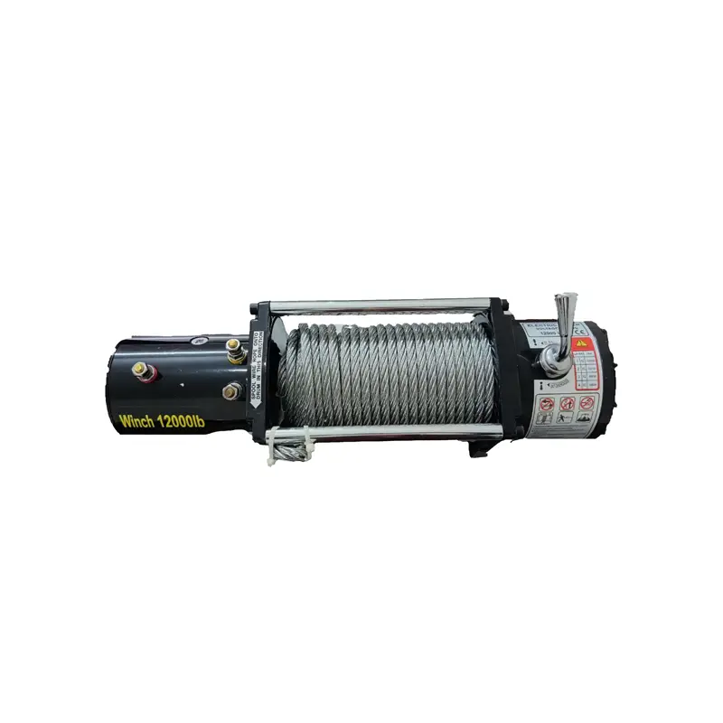 نمای نزدیک از وینچ خودرویی 12000 پوند الکترو وینچ