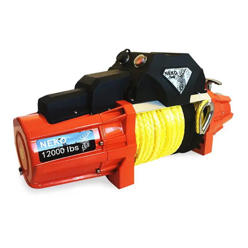 وینچ خودرویی طناب الیافی نکو طرح وارن از نمای 45 درجه