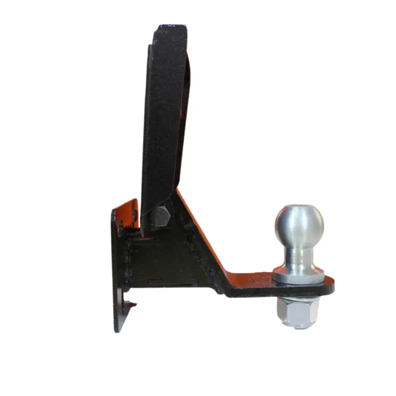 نمای کنار از مال بند آهنی 3.5 تن ثابت پله دار در حالت باز