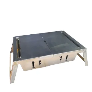 باربیکیو و گریل رومیزی تاشو از نمای بالا