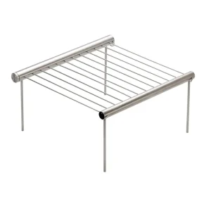 منقل باربکیو جمع شونده مدل CBMG1 از نمای 45 درجه