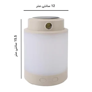 ابعاد چراغ کمپینگ چندکاره شارژی