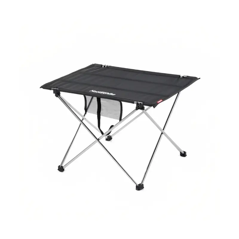 میز آلومینیومی نیچر هایک رنگ مشکی از نمای 45 درجه