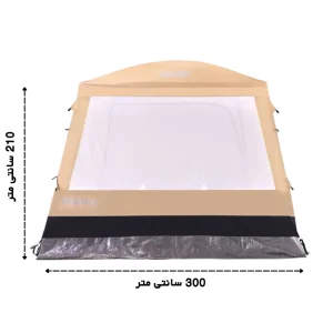 ابعاد سایبان پلاس کمپینگ خود ایستا 8 نفره