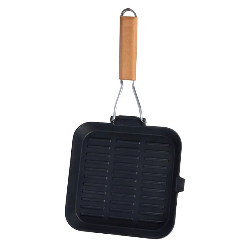 تابه ذغالی تاشو در حالت ایستاده