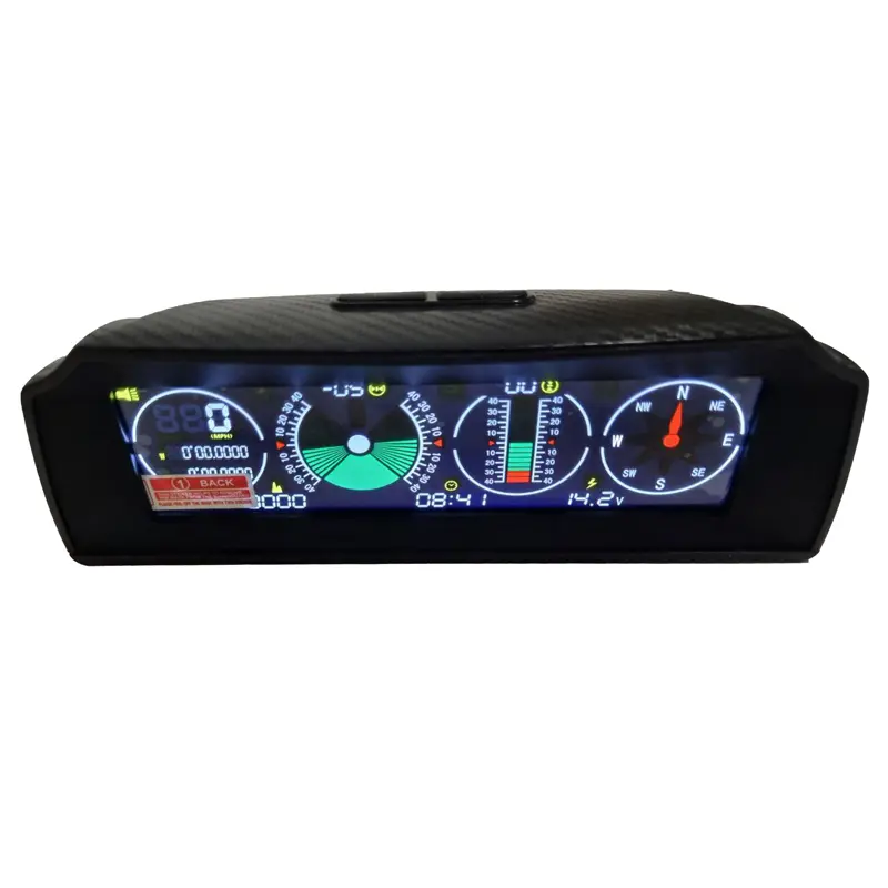 شیب سنج دیجیتال در حالت روشن از نمای روبرو