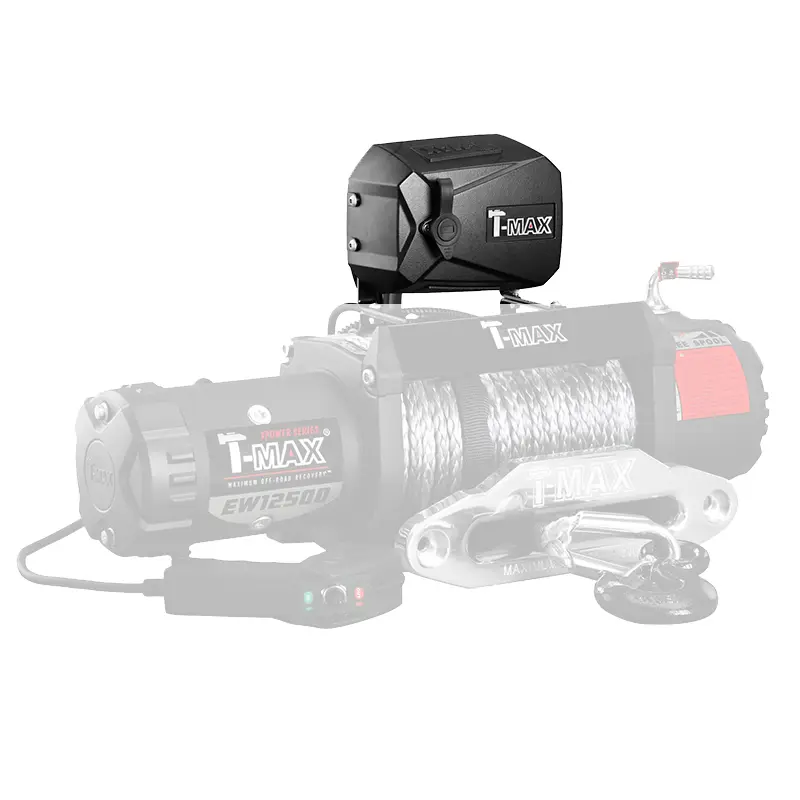 کنترل باکس وینچ تی مکس از نمای نصب شده روی وینچ