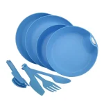 ست ظروف 2 نفره 10 پارچه رنگ آبی آسمانی