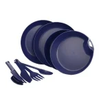 ست ظروف 2 نفره 10 پارچه لایف کمپ رنگ سرمه ای