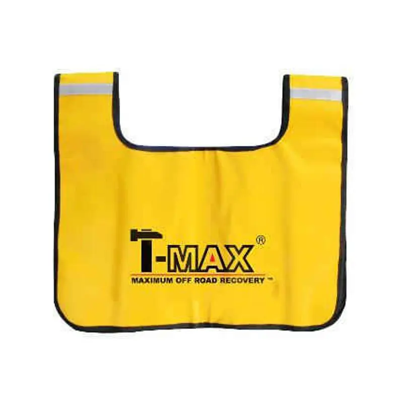 دامپر یا پتو وینچ زرد رنگ از نمای روبرو