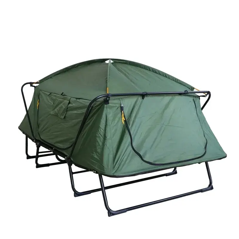 نمای کناری از تختخواب تاشو چادری مدل CFBT1