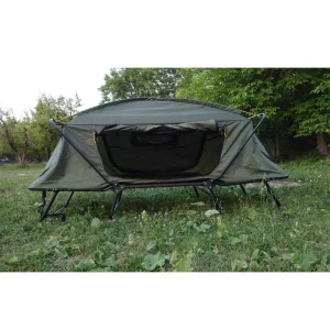 نمای روبرو از تختخواب تاشو چادری یک نفره مدل CFBT1