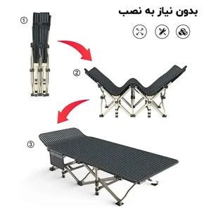 نمای باز و بسته شدن تخت خواب تاشو ATORPOK