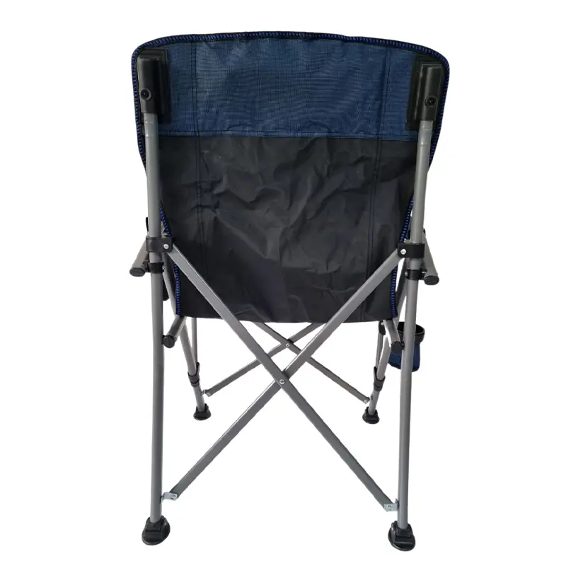نمای پشت صندلی کمپینگ تاشو رنگ آبی