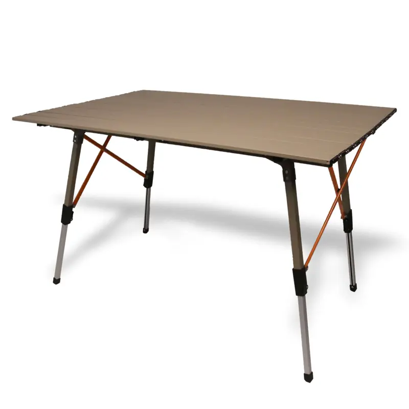 میز سفری تاشو آلومینیمی از نمای نزدیک