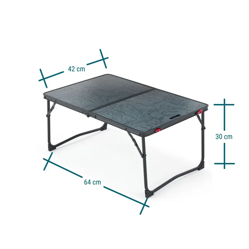ابعاد میز سفری تاشو آلومینیومی مدل کچوآ