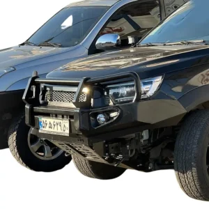 نمای کنار از سپر جلو فولادی گارد دار 4x4class