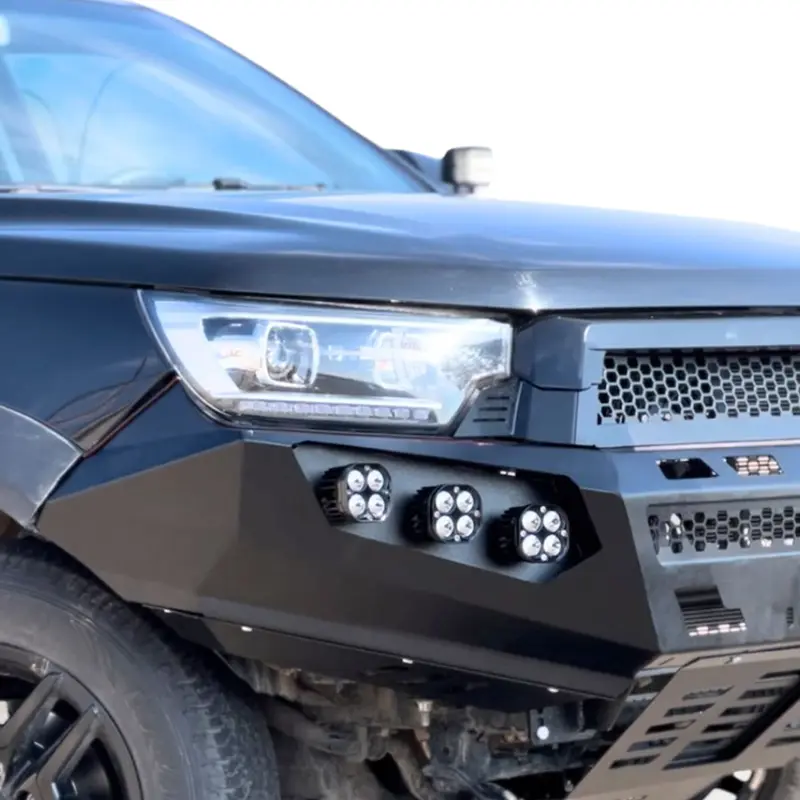 نمای نزدیک از جزئیات سپر جلو فولادی طرح ARB