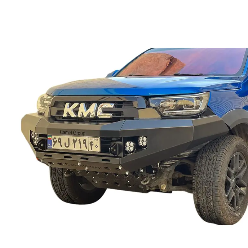 سپر جلو فولادی با سینی محافظ از نمای نزدیک