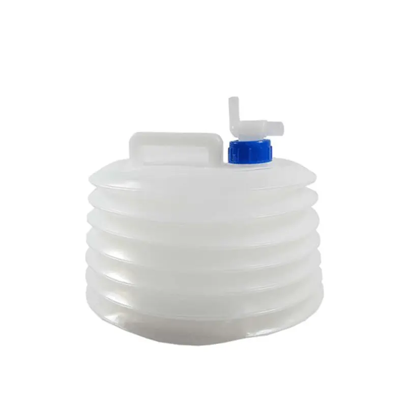 گالن آکاردئونی 10 لیتری پلاستیکی از نمای روبرو