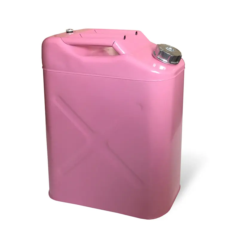 گالن حمل سوخت فلزی ایستاده ۲۰ لیتری رنگ صورتی