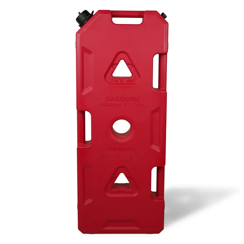 نمای روبرو از گالن حمل مایعات وافل بردی 20 لیتری پایه مثلثی