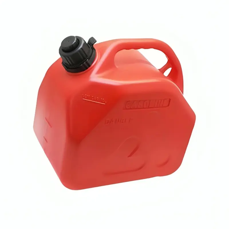 نمای روبرو از گالن ایستاده 5 لیتر درب قفل دار نازل دار تلاوی