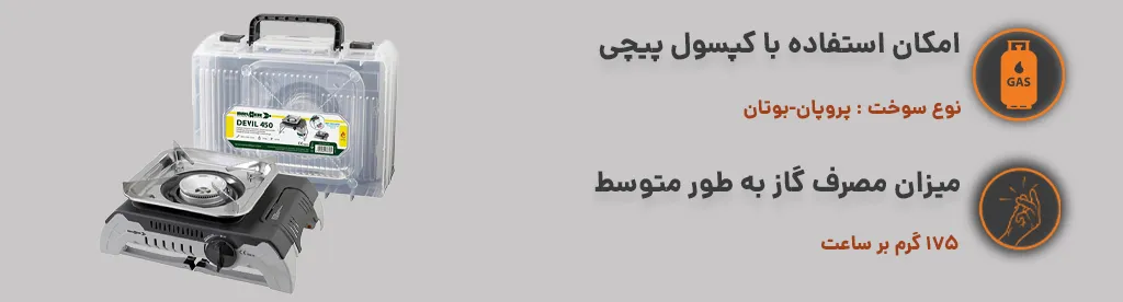 اجاق گاز تک شعله مکسان مدل ms-200، نوع سوخت : پروپان-بوتان 1