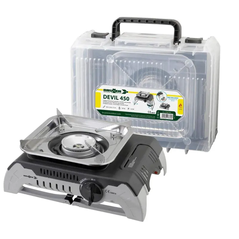 اجاق گاز تک شعله مکسان از نمای نزدیک همراه با کیف حمل