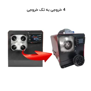 بخاری درجا گازوئیلی قابل حمل 5 کیلووات 12/24 ولت - کاور فلزی HG4