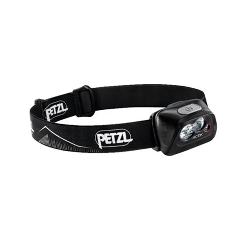 چراغ قوه هد لامپ مدل اکتیک رنگ مشکی از نمای روبرو