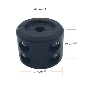 ابعاد دقیق نگهدارنده و ضربه گیر قلاب وینچ