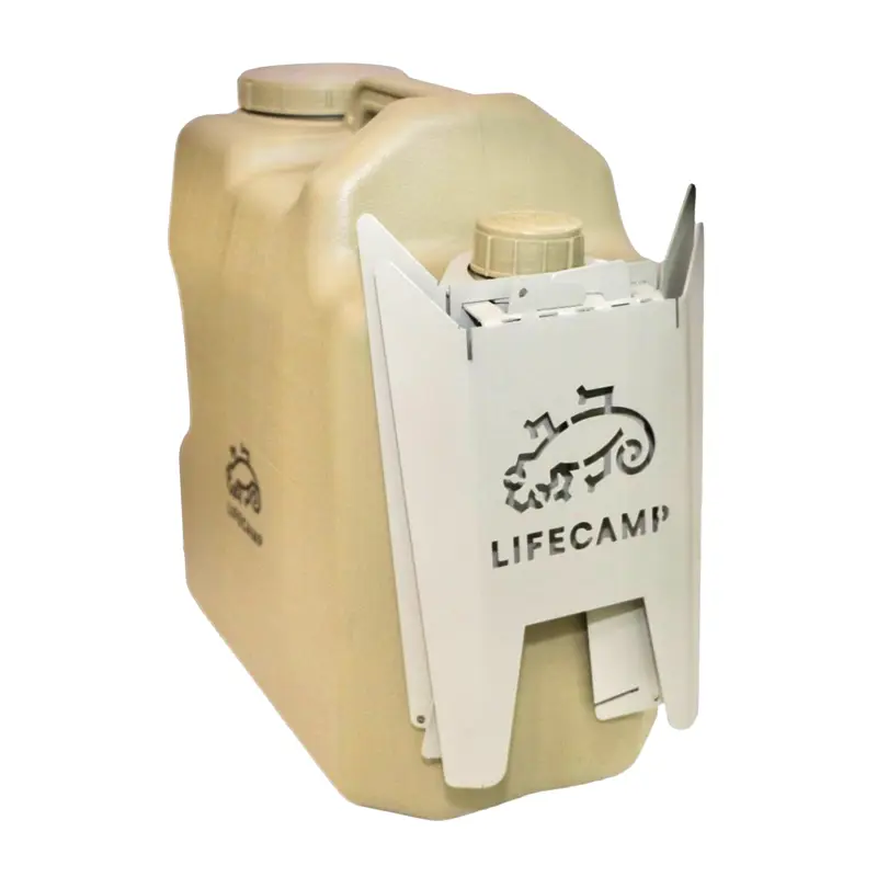 نمای روبرو از پایه گالن خاکی تا شده