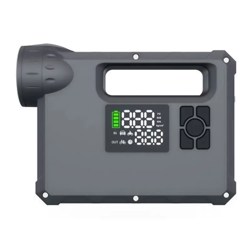 جامپ استارتر و کمپرسور باد از نمای روبرو