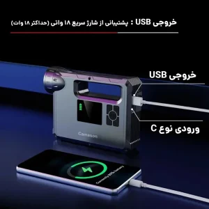 نمای نزدیک از خروجی جامپ استارتر و کمپرسور باد