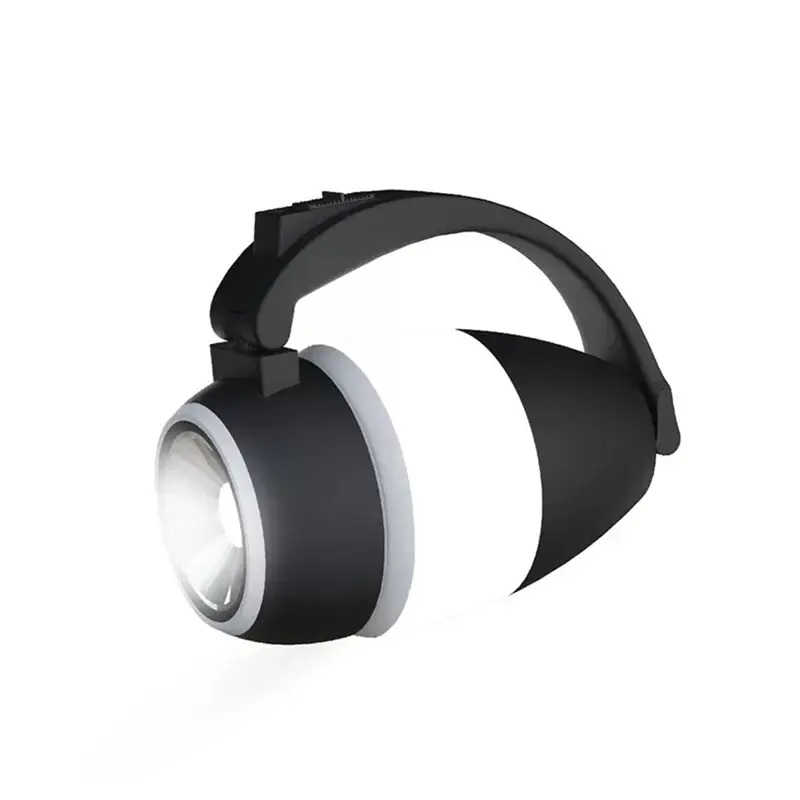 چراغ فانوسی و رومیزی 2 کاره در حالت روشن از نمای کنار