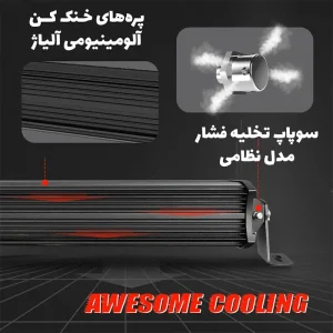 نمای نزدیک از سوپاپ تخلیه فشار لایت بار ۳۶۰ وات