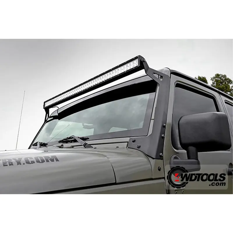 لایت بار 72 وات 35 سانتی متر نصب شده روی خودرو