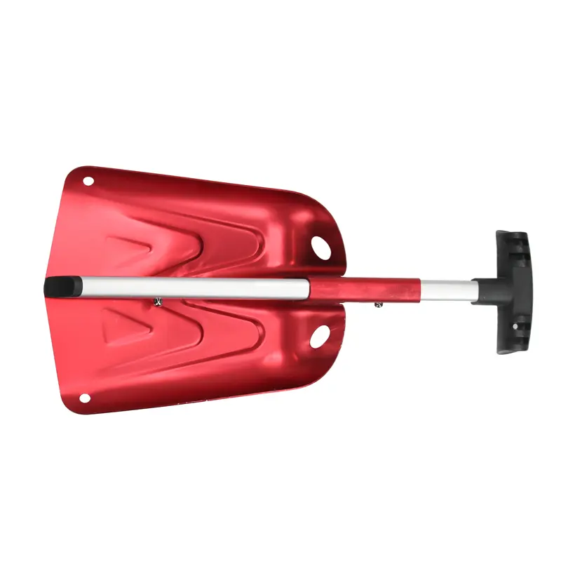 بیل پارویی آلومینیومی با دسته تلسکوپی کشویی از نمای نزدیک