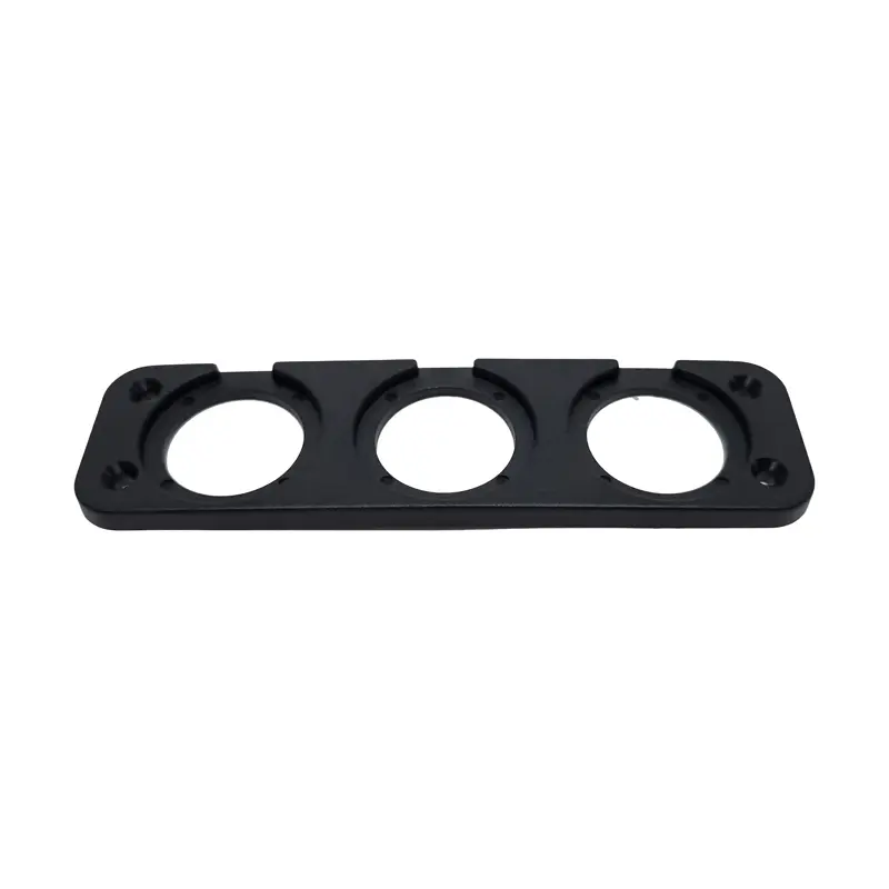 قاب پنل توکار ۳ خانه نصب درگاه گرد از نمای روبرو