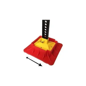 جک قرار گرفته روی پایه پلاستیکی