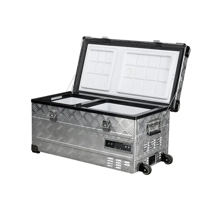 یخچال و فریزر قابل حمل آلپیکول ( Alpicool )مدل AL42 ظرفیت 45 لیتر با بدنه تمام آلومینیومی