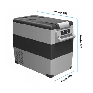 ابعاد یخچال و فریزر قابل حمل آلپیکول مدل CB42