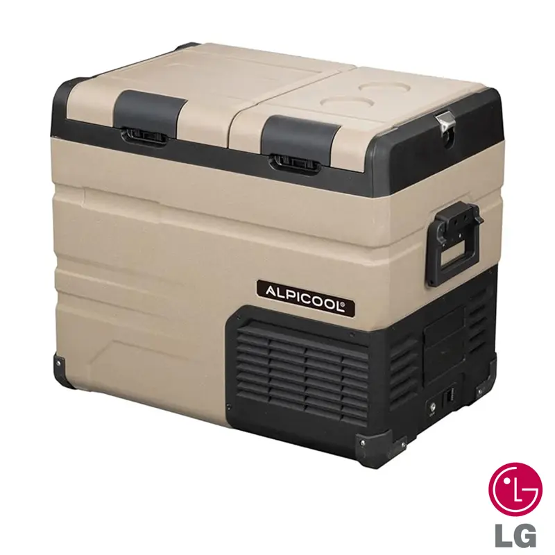 نمای نزدیک از یخچال و فریزر قابل حمل آلپیکول مدل TA45