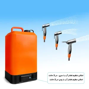 شدت جریان آب در 3 حالت مختلف