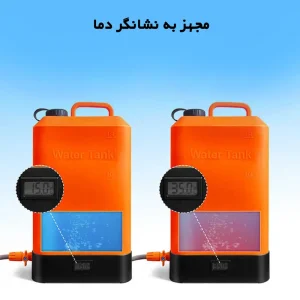 نمای نزدیک از نشانگر دما